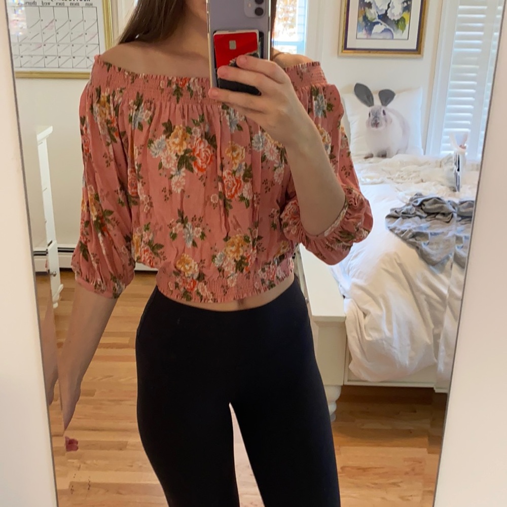 Floral summery Forever 21 Top - Picture 1 of 4